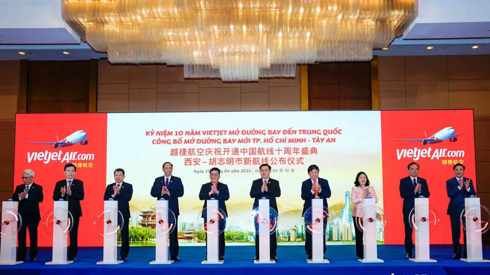 Vietjet công bố đường bay mới TPHCM - Tây An (Trung Quốc)