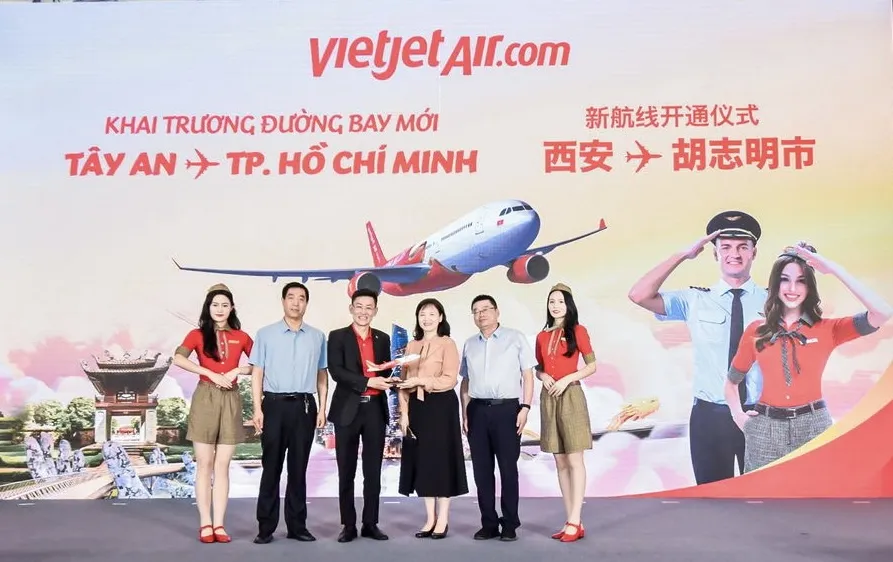 Tin vui: Vietjet khai trương đường bay Tây An (Trung Quốc) - TPHCM với siêu khuyến mãi cho các đường bay Trung Quốc