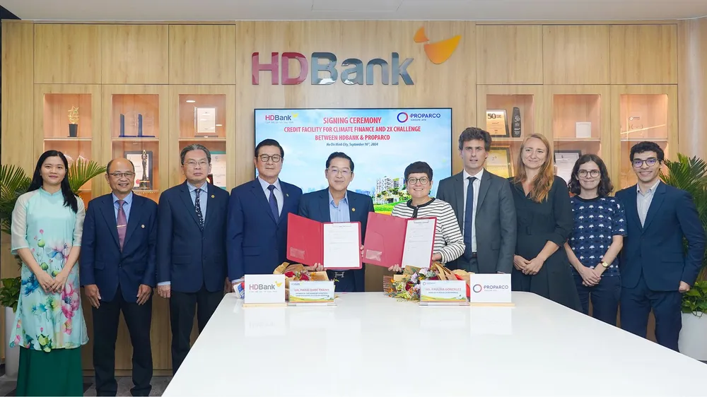 Tăng hạn mức tín dụng lên 100 triệu USD, HDBank và Proparco thúc đẩy dự án tài chính khí hậu, hỗ trợ doanh nghiệp do phụ nữ làm chủ