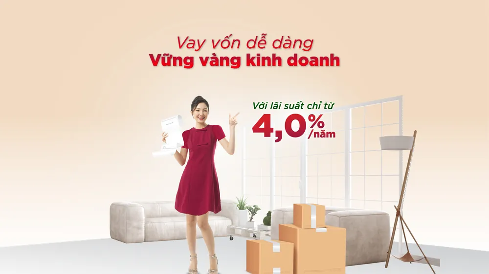 Agribank ưu đãi vay vốn chỉ từ 4,0%/năm đối với khách hàng cá nhân phục vụ hoạt động sản xuất kinh doanh