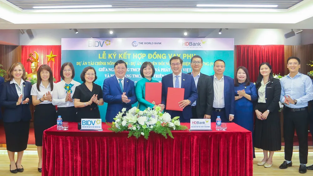 HDBank hợp tác BIDV triển khai nguồn vốn quốc tế thúc đẩy phát triển bền vững