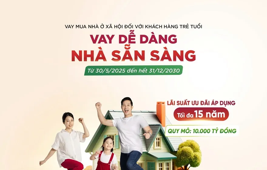Agribank triển khai gói tín dụng ưu đãi 10.000 tỷ đồng: Mở rộng cánh cửa an cư cho người trẻ