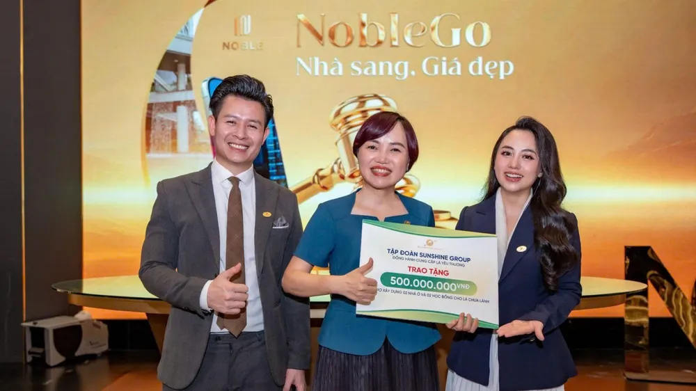 Sunshine Group livestream bất động sản, giảm giá 1 tỷ đồng cho khách hàng, trích 500 triệu đồng/phiên làm thiện nguyện