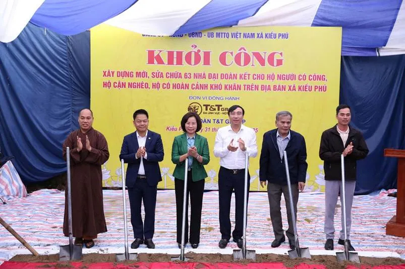 T&T Group tài trợ 13 tỷ đồng xây Nhà Đại đoàn kết và hệ thống camera an ninh tại xã Kiều Phú (Hà Nội)