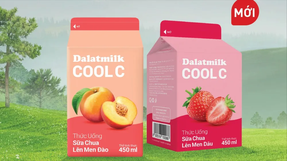 Thanh mát mỗi ngày cùng Thức uống sữa chua lên men Đào Dalatmilk Cool C