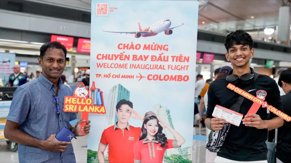 Vietjet khai trương đường bay thẳng Colombo - TPHCM, mở lối đến đảo quốc Sri Lanka
