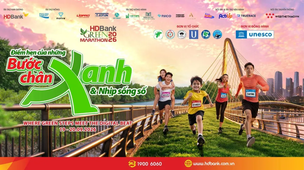 HDBank Green Marathon 2026: Nơi những bước chân xanh hòa cùng nhịp sống số