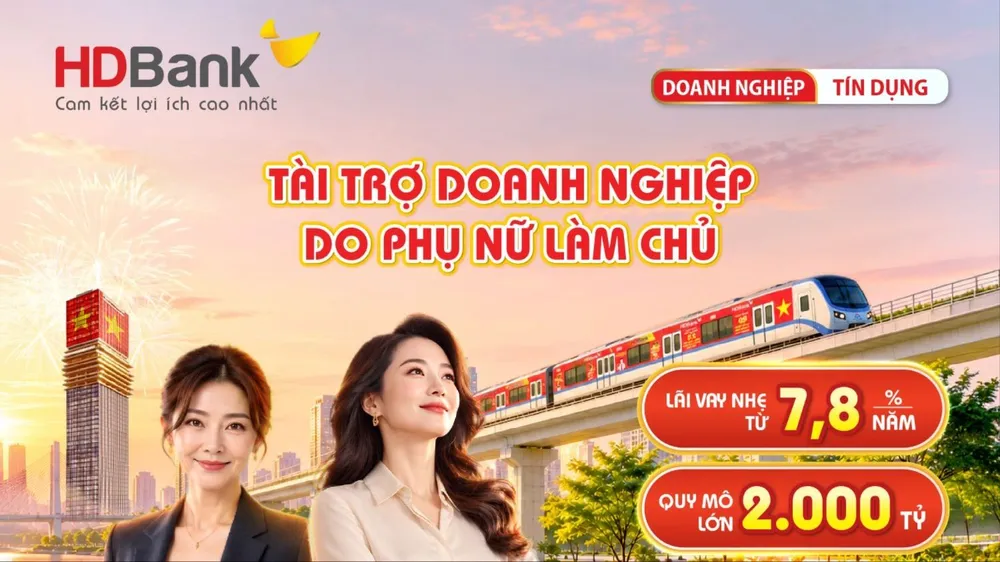 HDBank dành 2.000 tỷ đồng cho doanh nghiệp do phụ nữ làm chủ
