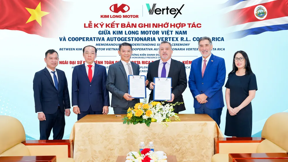 KIM LONG MOTOR Việt Nam ký kết biên bản ghi nhớ với đối tác toàn diện tại Trung Mỹ
