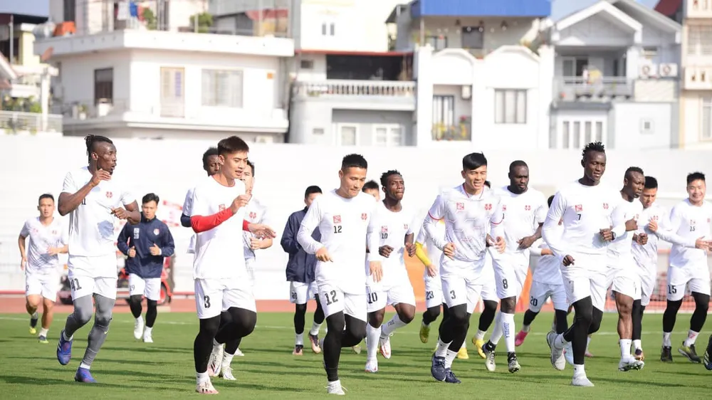 Buổi tập đầu tiên của Hải Phòng ở Xuân Quý Mão 2023 
