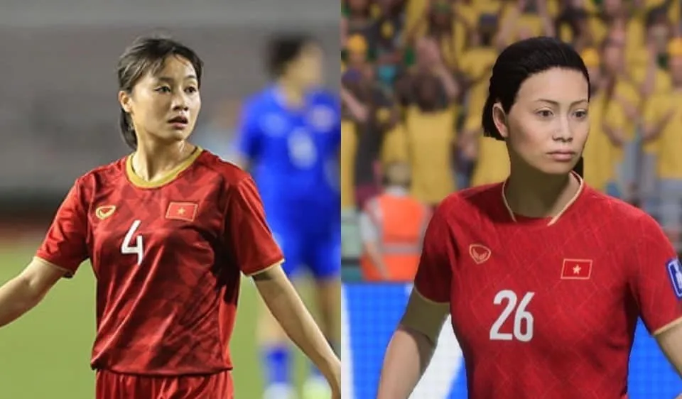 Hoàng Thị Loan ngoài đời và mô phỏng trên game "FIFA 23" 