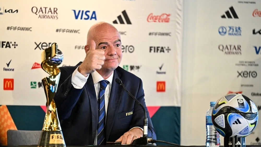 Chủ tịch FIFA Gianni Infantino vui mừng khi World Cup nữ 2023 sẽ trở thành sự kiện thể thao lớn nhất mọi thời đại dành cho phụ nữ.