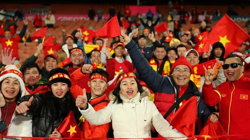 Sự cuồng nhiệt từ người hâm mộ Việt Nam góp phần tạo ra thành công cho World Cup nữ 2023. ẢNH: GETTY 