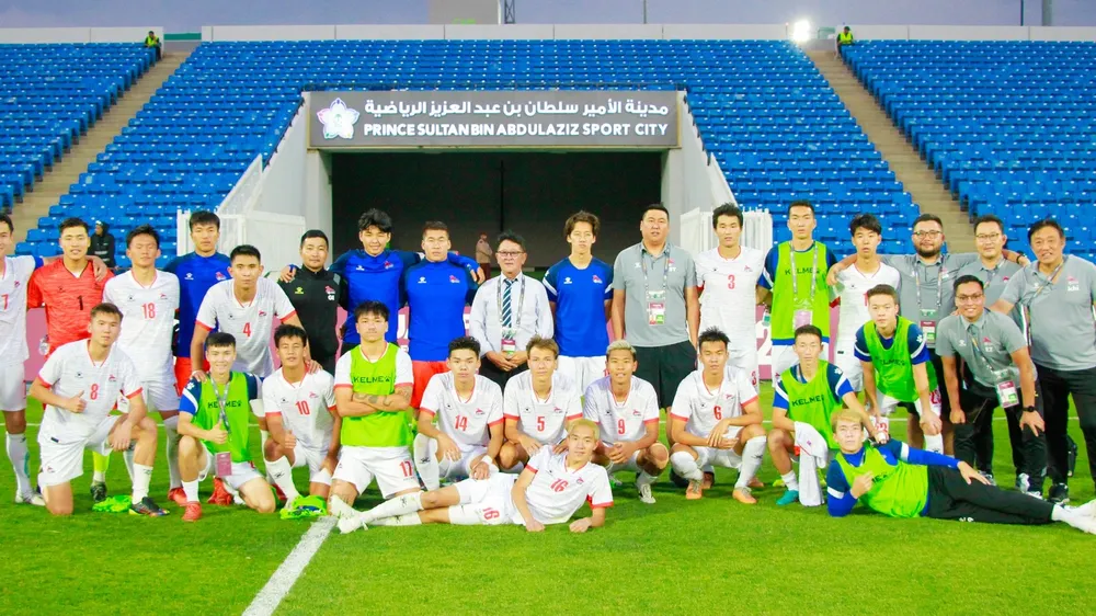 U23 Mông Cổ để lại những dấu ấn ở vòng loại Giải U23 châu Á 2024. ẢNH: MFF 