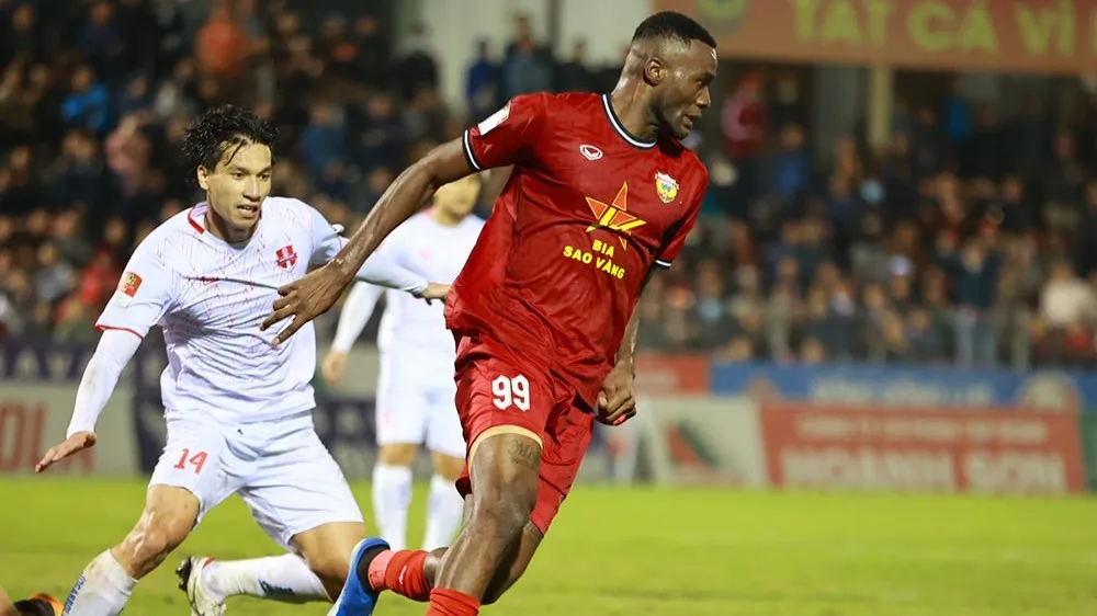 Hà Tĩnh và Hải Phòng từng cầm hòa nhau 1-1 ở trận lượt đi V-League 2023-2024. 