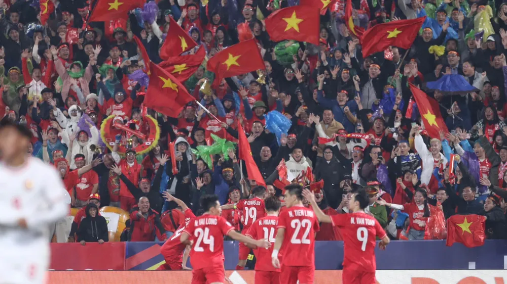 Đội tuyển Việt Nam tiếp tục thi đấu trên sân Việt Trì tại ASEAN Cup 2024. ẢNH: MINH HOÀNG