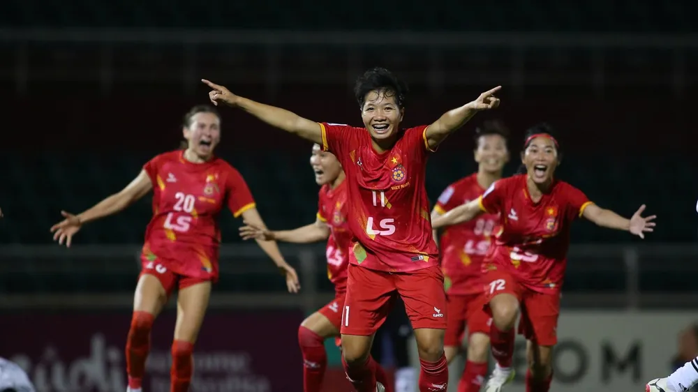 CLB nữ TPHCM có lợi thế được thi đấu trên sân nhà tại vòng bảng Cúp các CLB nữ châu Á 2025-2026. ẢNH: DŨNG PHƯƠNG 