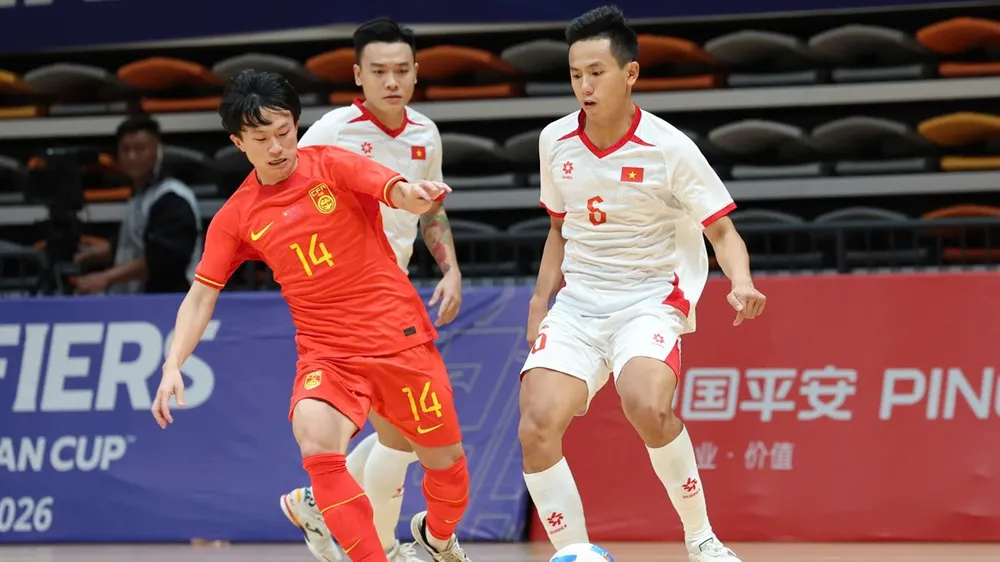 Đội tuyển futsal Việt Nam sớm hành trình săn vé dự vòng chung kết Giải futsal châu Á 2026 của Trung Quốc. ẢNH: ANH TRẦN