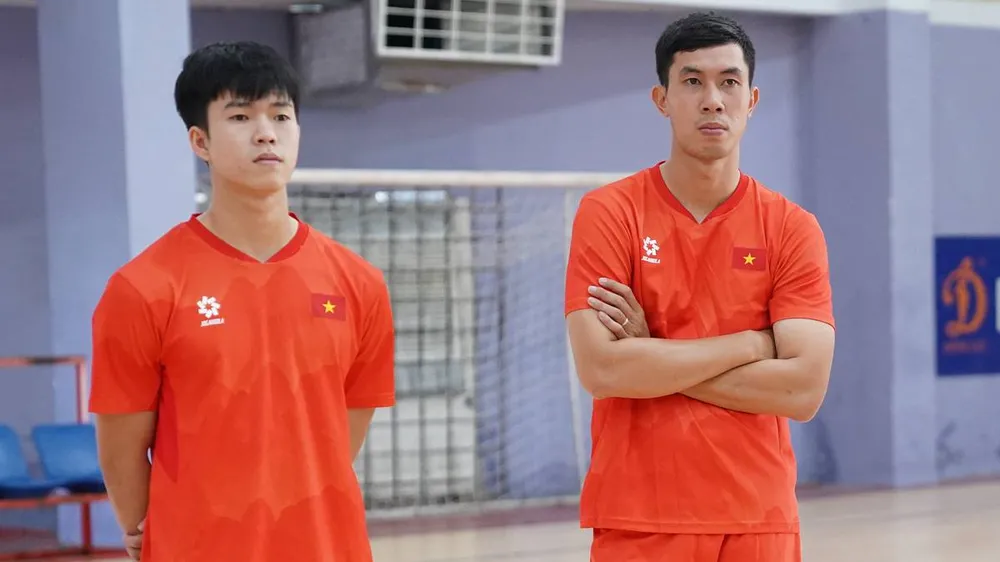 Đương kim Quả bóng vàng Nguyễn Thịnh Phát tự tin cùng tuyển futsal Việt Nam cạnh tranh huy chương vàng SEA Games 33. ẢNH: TÂM HÀ 
