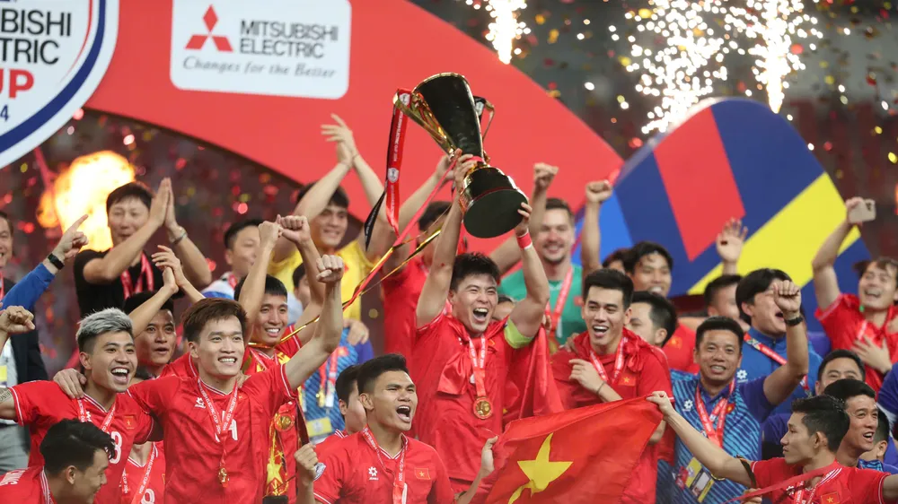 Đội tuyển Việt Nam vô địch ASEAN Cup 2024. ẢNH: HẢI HOÀNG 
