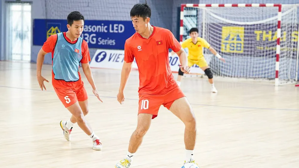 Đội tuyển futsal Việt Nam gần như hoàn tất khâu chuẩn bị cho vòng chung kết Futsal châu Á 2026. ẢNH: TÂM HÀ