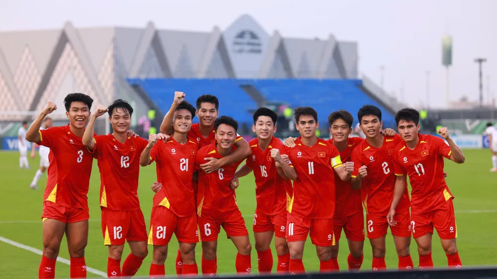 U23 Việt Nam đang nắm lợi thế rất lớn trong cuộc đua vào tứ kết U23 châu Á 2026. ẢNH: TED TRẦN 