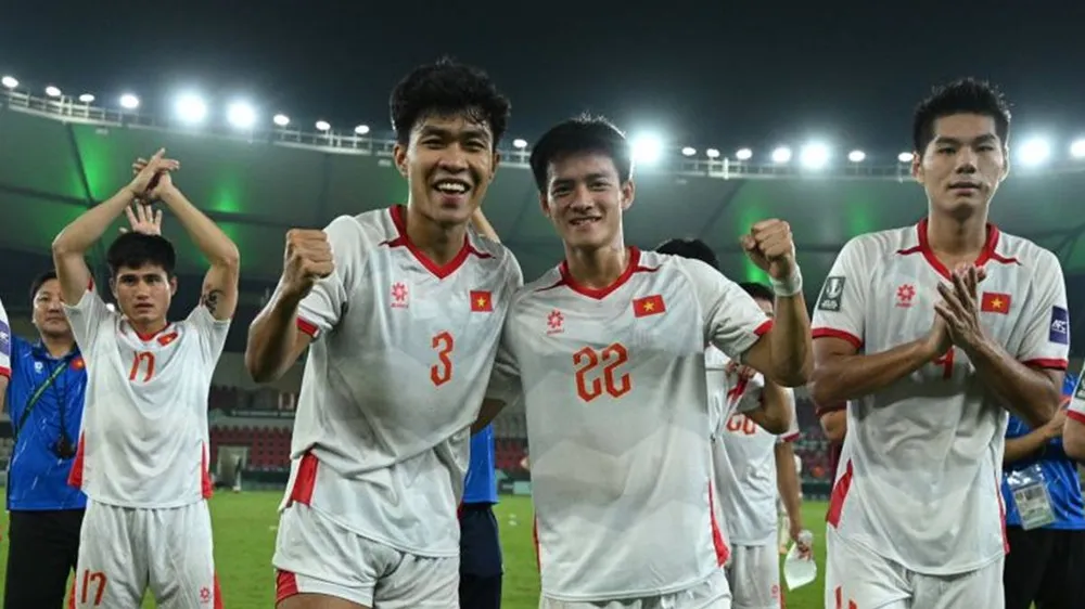 U23 Việt Nam tiến vào tứ kết U23 châu Á 2026 với thành tích toàn thắng. ẢNH: AFC