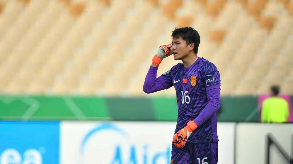 Thủ môn Li Hao của U23 Trung Quốc. ẢNH: AFC 