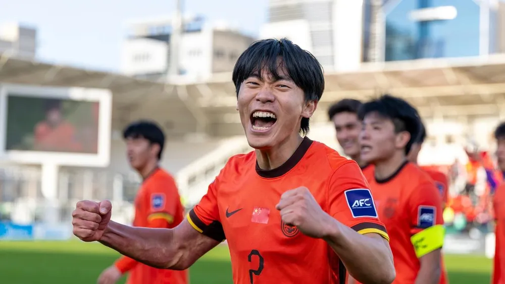 U23 Trung Quốc đoạt vé vào bán kết U23 châu Á 2026. ẢNH: AFC