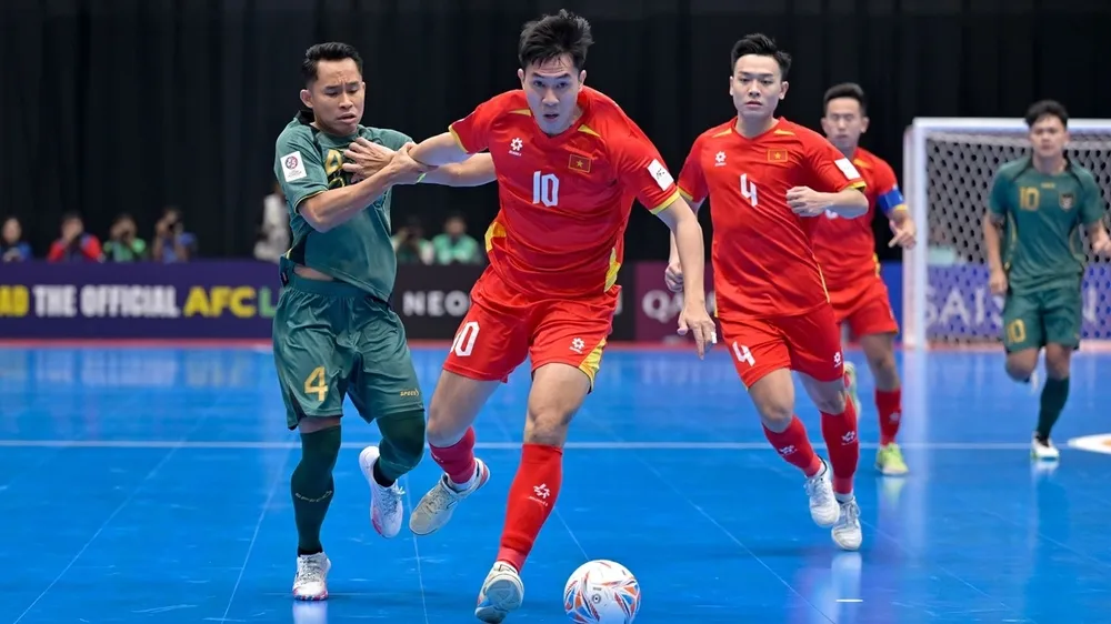Đội tuyển futsal Việt Nam bị AFC phạt 3.000 USD. ẢNH: AFC