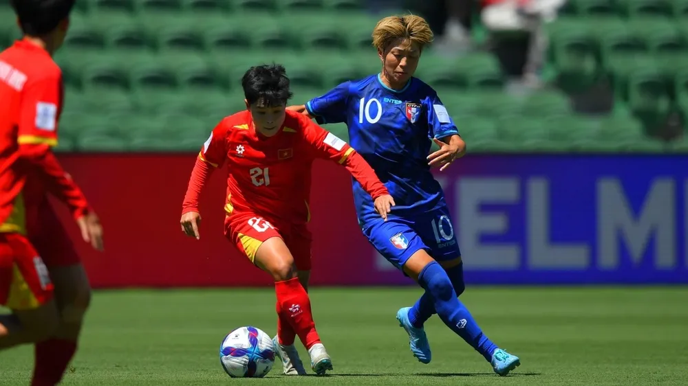 Đội tuyển nữ Việt Nam lỡ cơ hội sớm đoạt vé vào tứ kết Asian Cup nữ 2026. ẢNH: AFC