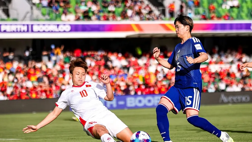 Đội tuyển nữ Việt Nam nói lời chia tay Asian Cup nữ 2026. ẢNH: AFC 