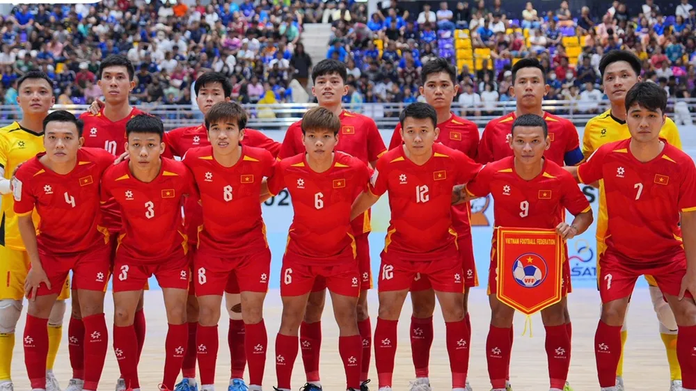 Đội tuyển futsal Việt Nam đang gặp nhiều khó khăn trong giai đoạn chuyển giao thế hệ. ẢNH: FAT 