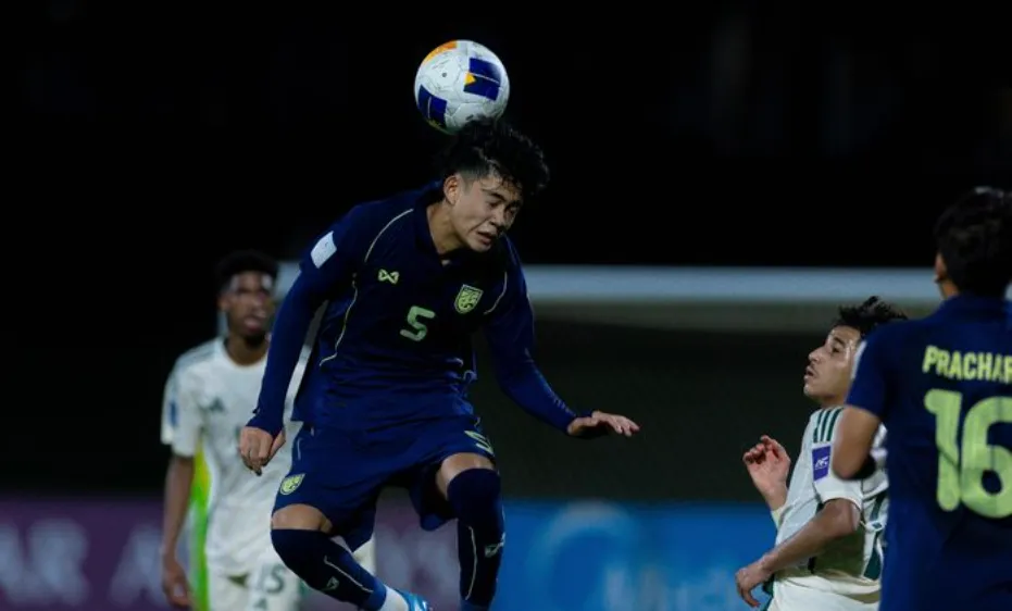 U17 Thái Lan kết thúc sớm hành trình săn vé dự U17 World Cup 2026. ẢNH: AFC