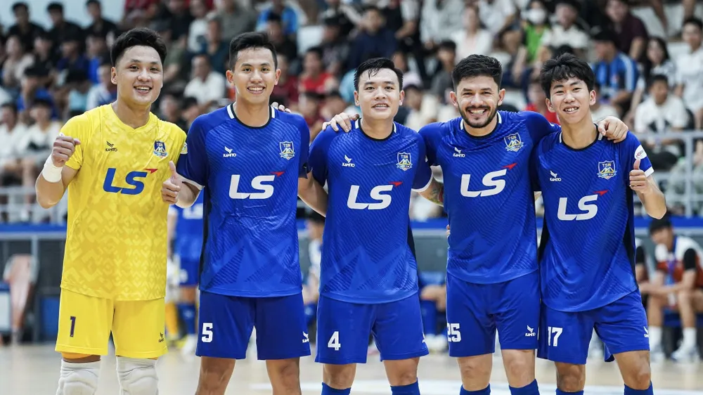 Futsal Thái Sơn Nam TPHCM trở lại ngôi đầu bảng xếp hạng. ẢNH: TÂM HÀ 