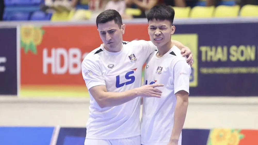 Thái Sơn Bắc vô địch lượt đi Giải futsal VĐQG 2026. ẢNH: TÂM HÀ 