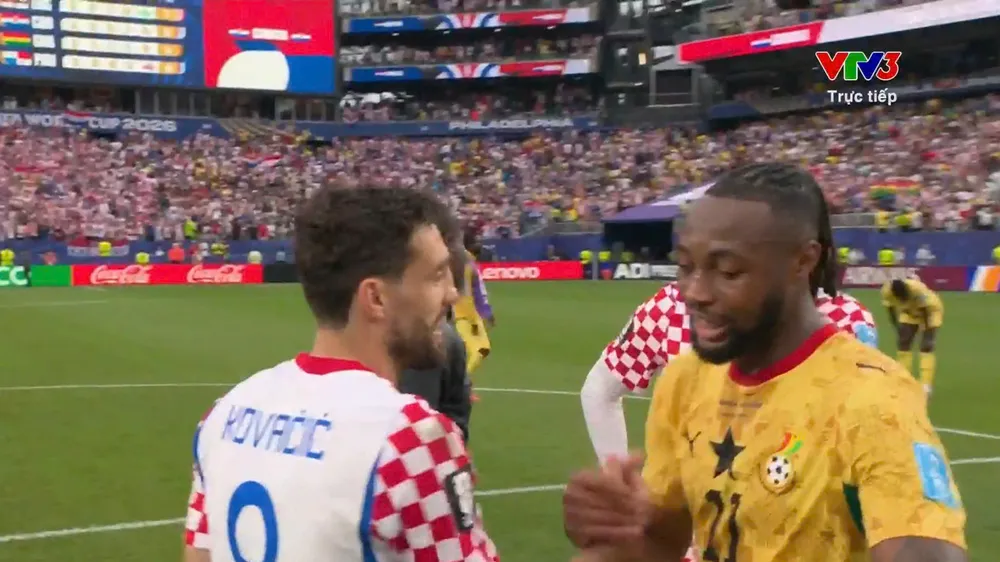 Croatia "nắm tay" Ghana vào vòng knock-out World Cup 2026. ẢNH: VTV 