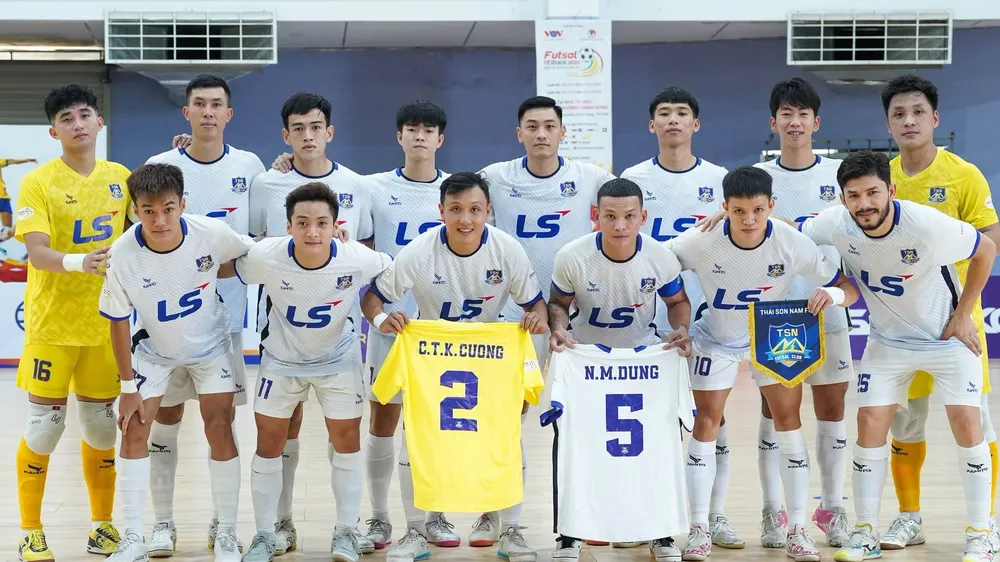 Thái Sơn Nam TPHCM nuôi tiếp hy vọng trong cuộc đua vô địch đến vòng đấu cuối cùng. ẢNH: TÂM HÀ 