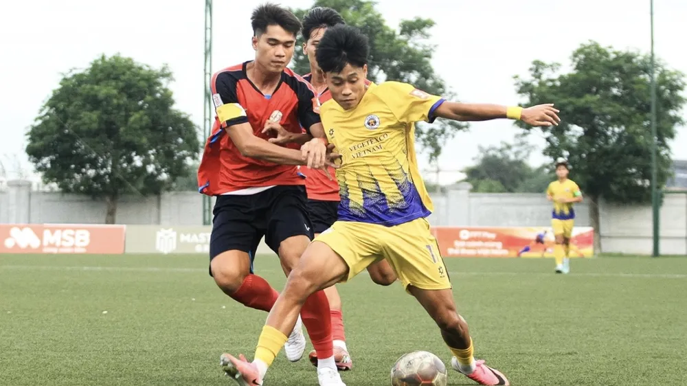 U21 Hà Nội FC khẳng định sức mạnh tại vòng chung kết U21 quốc gia 2026. ẢNH: TÂM HÀ