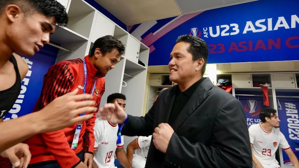 Chủ tịch PSSI Erick Thohir đánh giá rất cao đội tuyển Việt Nam. ẢNH: PSSI 