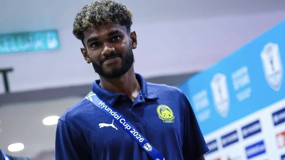 Tiền vệ trẻ G. Pavithran của Malaysia tự tin trước khi cùng Malaysia sang Thái Lan. ẢNH: FAM