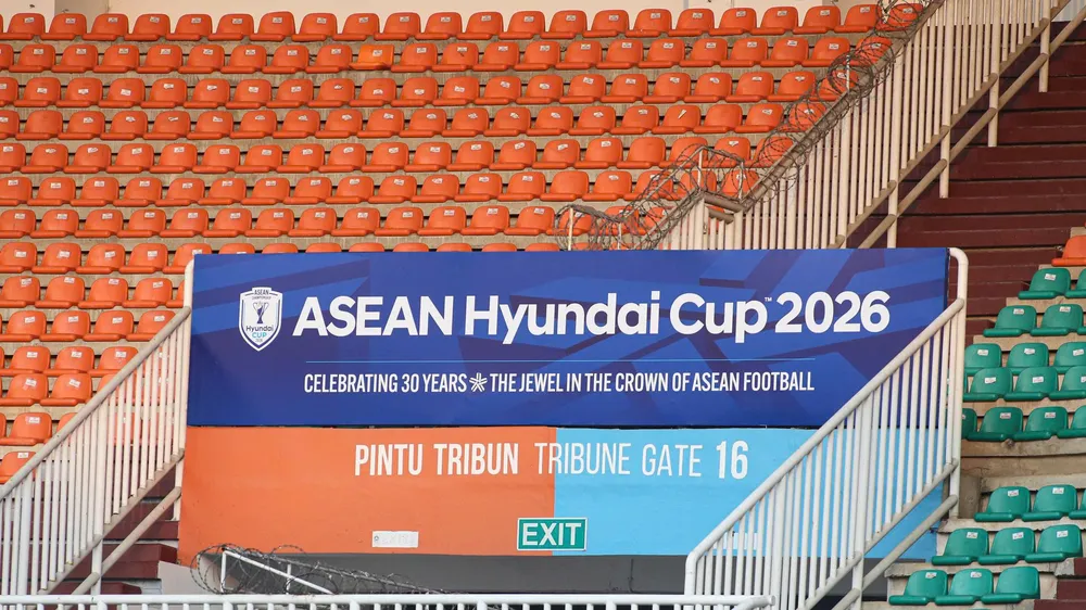 Sân Pakansari được dự đoán phủ kín các khán đài ở cuộc so tài giữa hai đội tuyển Indonesia và Việt Nam. ẢNH: TÂM HÀ