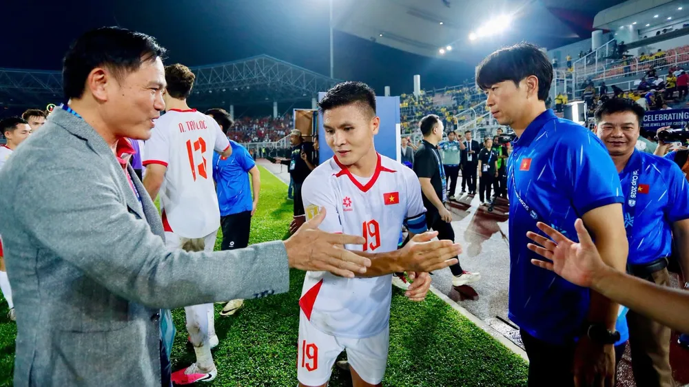 Nguyễn Quang Hải cùng các tuyển thủ Việt Nam vẫn tiếp tục dành sự tập trung cao nhất cho trận bán kết lượt về ASEAN Cup 2026 với Malaysia. ẢNH: ANH KHOA 