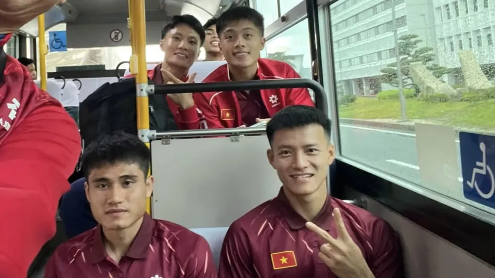 Các tuyển thủ U23 Việt Nam nhanh chóng bắt nhịp với môi trường tại Nhật Bản: ẢNH: THẠCH BẢO KHANH 