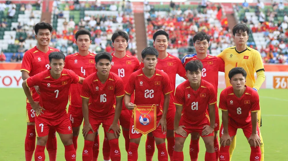 U23 Việt Nam chính thức đoạt vé vào tứ kết ASIAD 2026. ẢNH: TÂM HÀ 