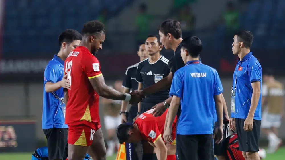 Tiền đạo Nguyễn Xuân Son sớm kết thúc hành trình tại FIFA ASEAN Cup 2026. ẢNH: ANH KHOA