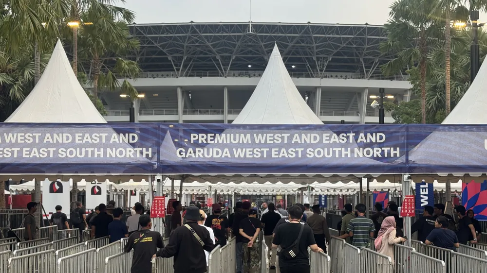 Ban Tổ chức nước chủ nhà Indonesia triển khai công tác an ninh cho ngày bế mạc FIFA ASEAN Cup 2026. ẢNH: HỮU THÀNH