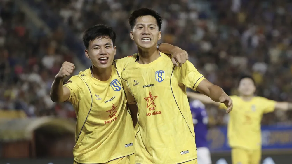 Các cầu thủ trẻ SLNA đang khởi đầu ấn tượng tại mùa giải 2026-2027. ẢNH: VPF 