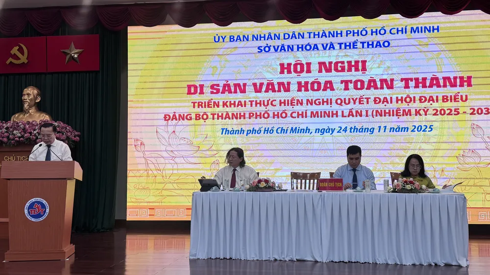 Sở VH-TT TPHCM tổ chức Hội nghị Di sản văn hóa toàn thành, triển khai thực hiện Nghị quyết Đại hội đại biểu Đảng bộ TPHCM lần I (nhiệm kỳ 2025 - 2030)