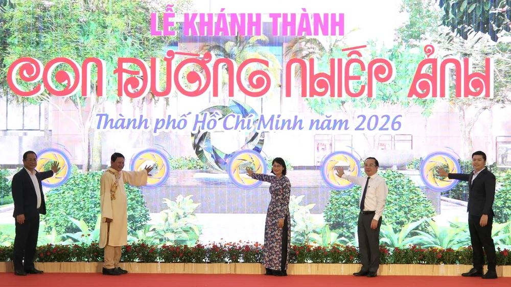 Sở VH-TT TPHCM tổ chức Lễ khánh thành Con đường Nhiếp ảnh TPHCM. Ảnh: DŨNG PHƯƠNG.
